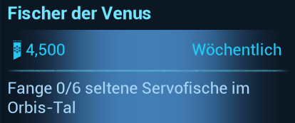 Warframe Nightwave (Der Glasmacher) Wöchentlich FIscher der Venus